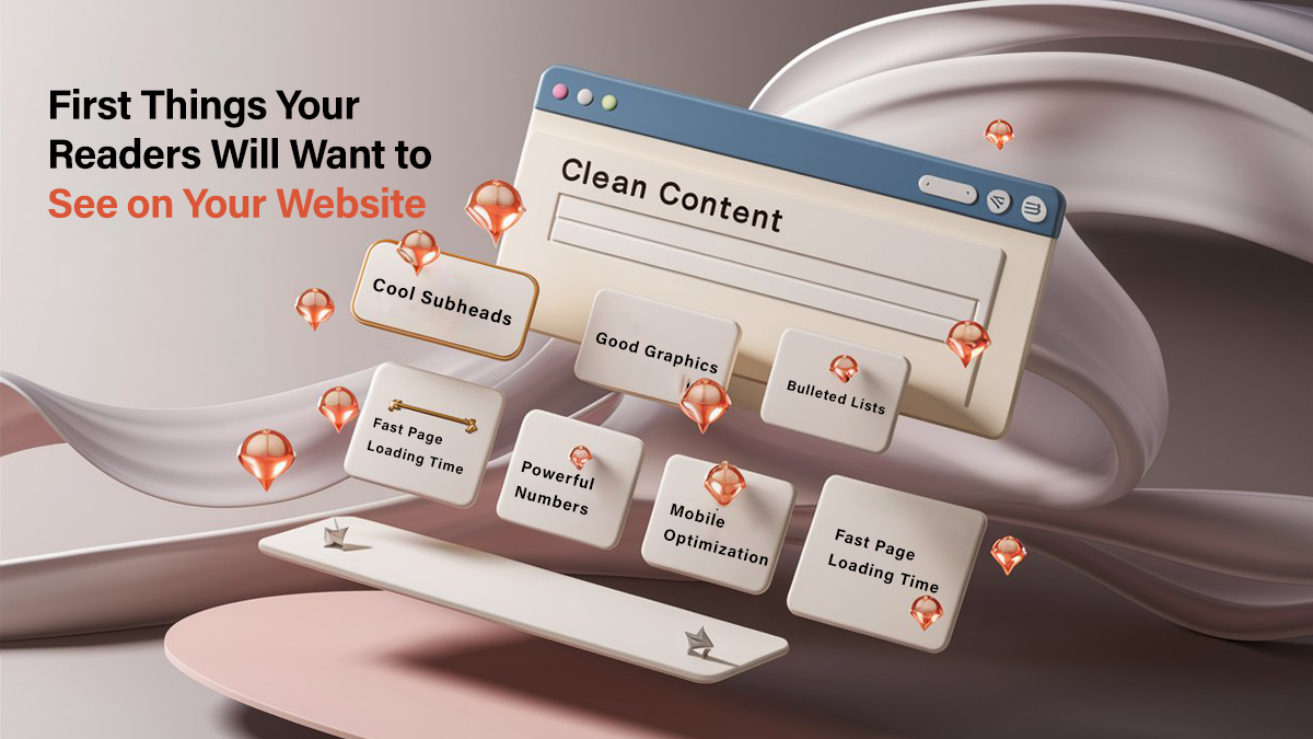 First Things Your Readers Will Want to See on Your Website